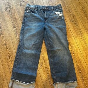American Eagle Outfitters Stretch Stovepipe Cuffed Jeans